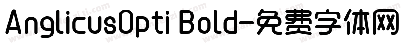 AnglicusOpti Bold字体转换